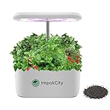 ImpakCity Sistema de Cultivo Hidropónico Kit de Cultivo Interior con Iluminación LED Automática,...