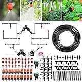 Aiglam Sistema de riego Jardín, Kit de riego por Goteo Micro Riego automático Rociadores por Goteo...