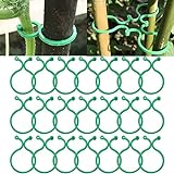 GWAWG 150 clips para plantas de jardín, clips de soporte para plantas, anillos trenzados para...